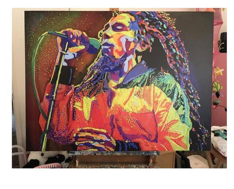 Bob Marley Canvas Painting