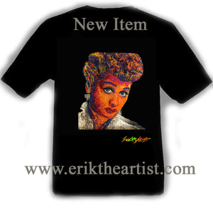 NEW ITEM - Lucy Painting Black T-Shirt Artwork by Erik the Artist