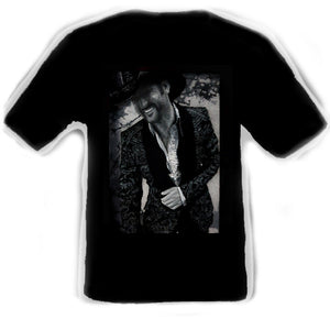 Tim McGraw Black T-Shirt artwork by Erik the Artist