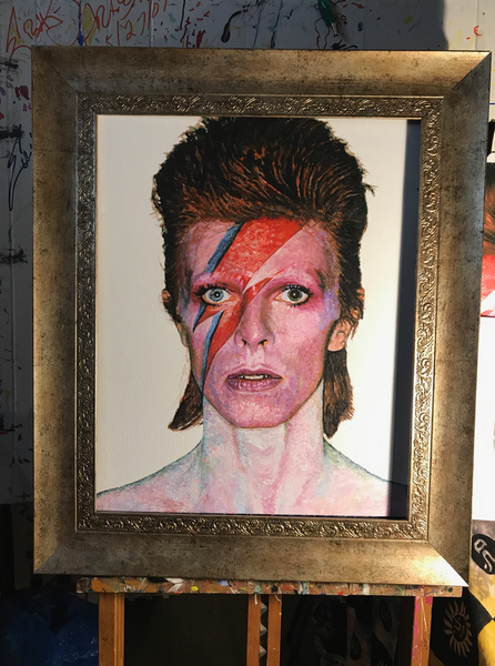 David Bowie Acrylic on Canvas Original Painting - NOW ACCEPTING OFFERS - DM for Pricing or Private Viewing