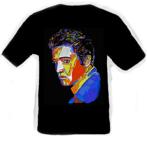 Elvis Presley Black T-Shirt artwork by Erik the Artist