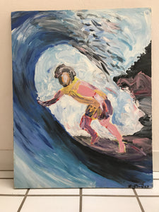 Surfs Up Acrylic on Canvas Original Painting - NOW ACCEPTING OFFERS - DM or EMAIL for Pricing or Private Viewing