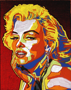 Marilyn Monroe Hand Painted Canvas