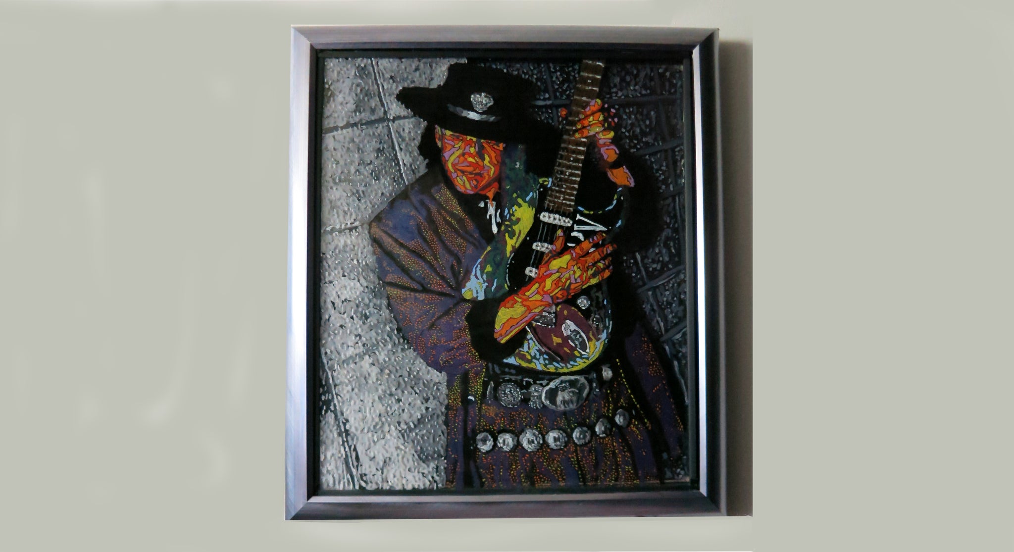 Stevie Ray Vaughan Original Painting - NOW ACCEPTING OFFERS - DM or EMAIL for Pricing or Private Viewing