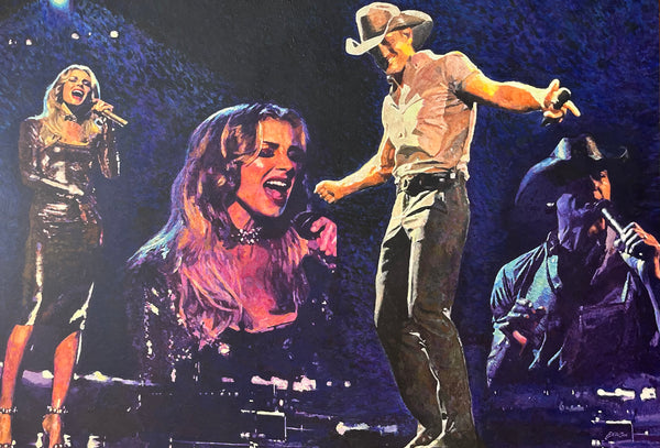 Tim McGraw and Faith Hill Concert Painting